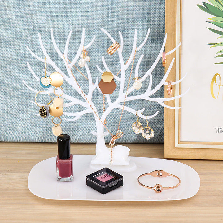 Edel Deer | Jewellery Stand for Earrings-White-State of Style
