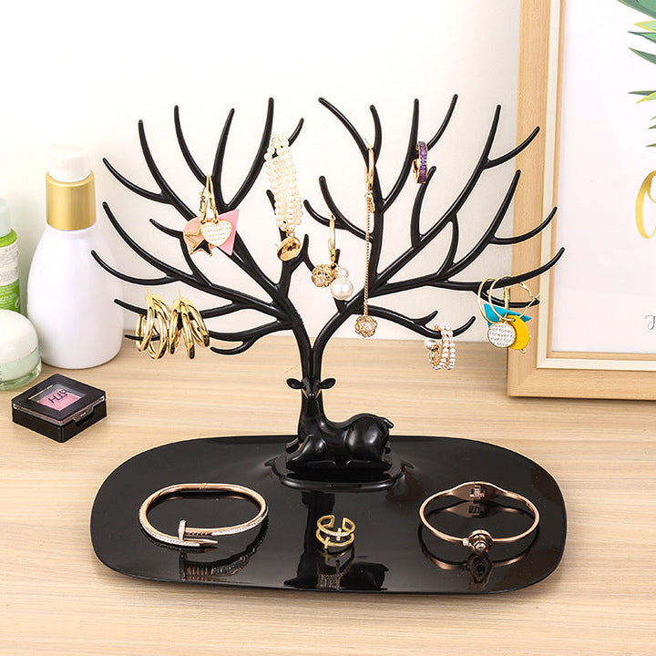 Edel Deer | Jewellery Stand for Earrings-White-State of Style
