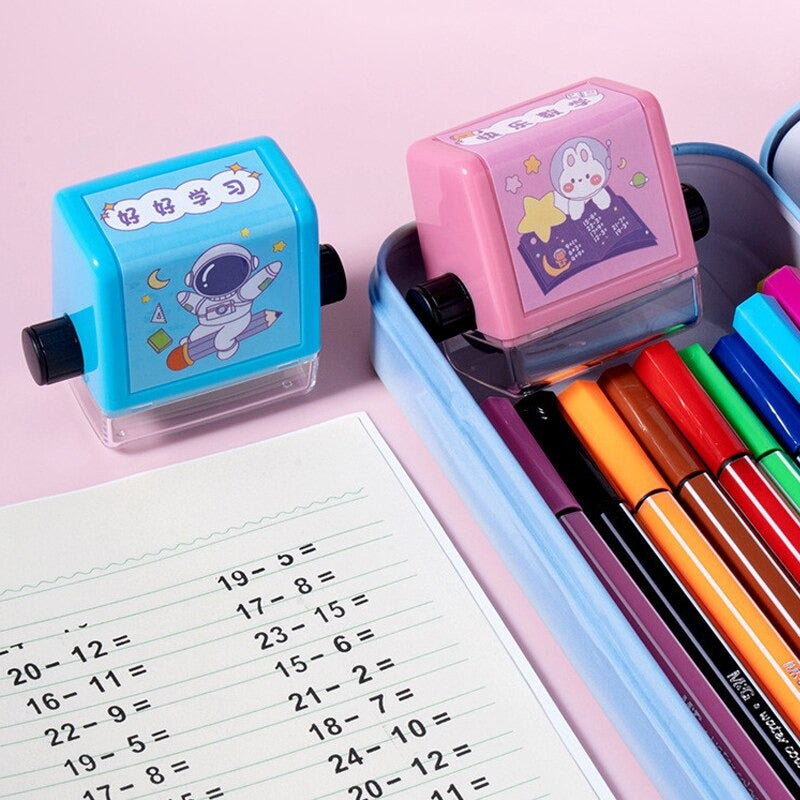 Educational Calculation Stamp for Children - SumStamp-Set of 4 (+ - x ÷)-State of Style