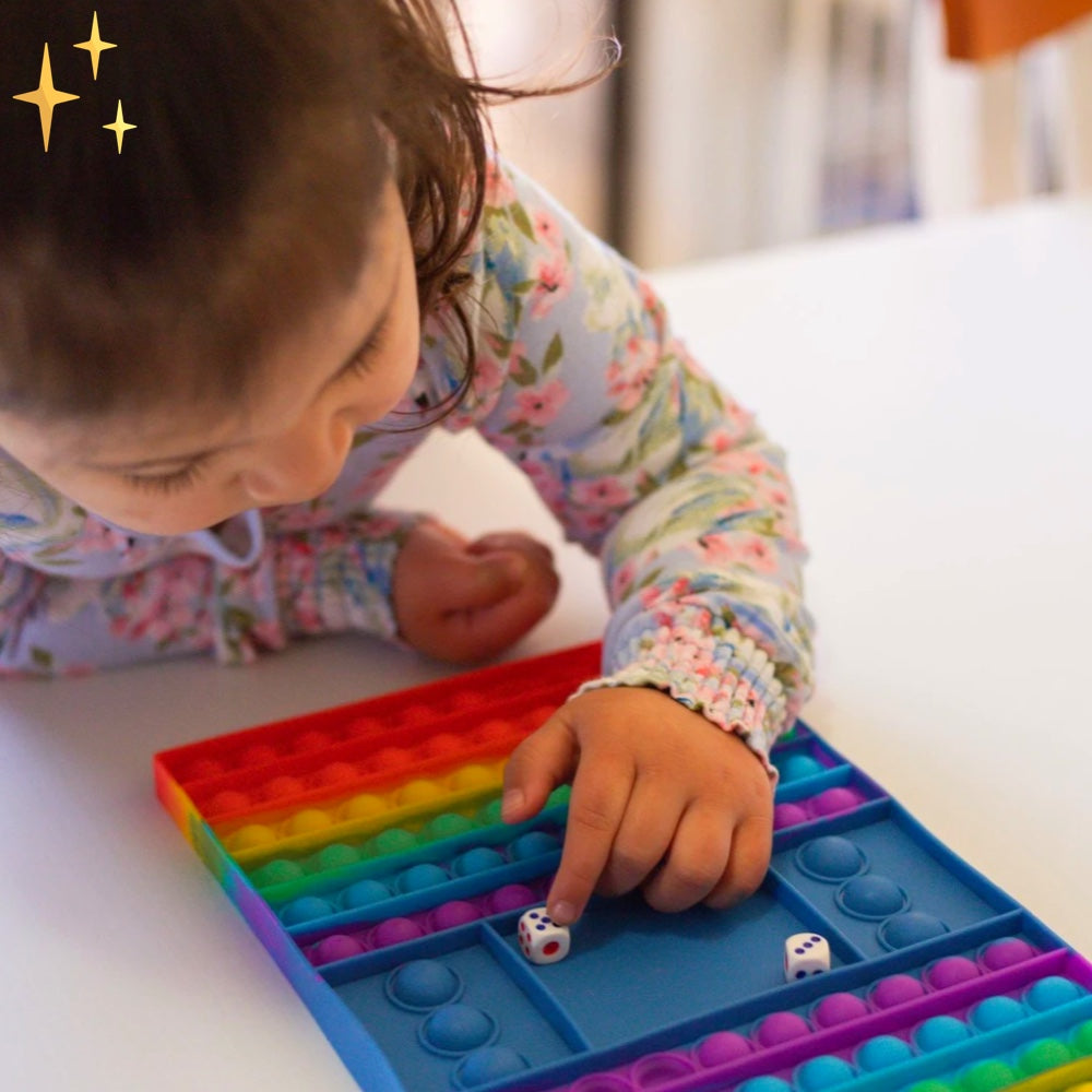 Educational Counting Game with PopIt – MathBubbles-Rainbow-State of Style