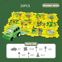Educational Vehicles Puzzle Set - CleverKids-Dino-State of Style
