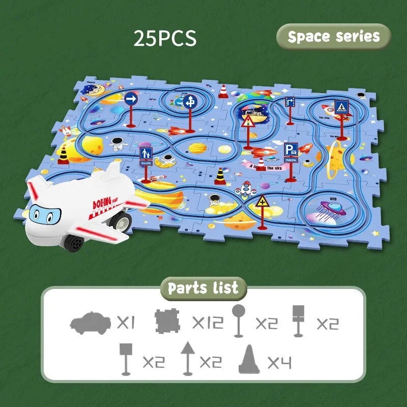 Educational Vehicles Puzzle Set - CleverKids-Space-State of Style