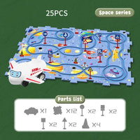 Educational Vehicles Puzzle Set - CleverKids-Space-State of Style