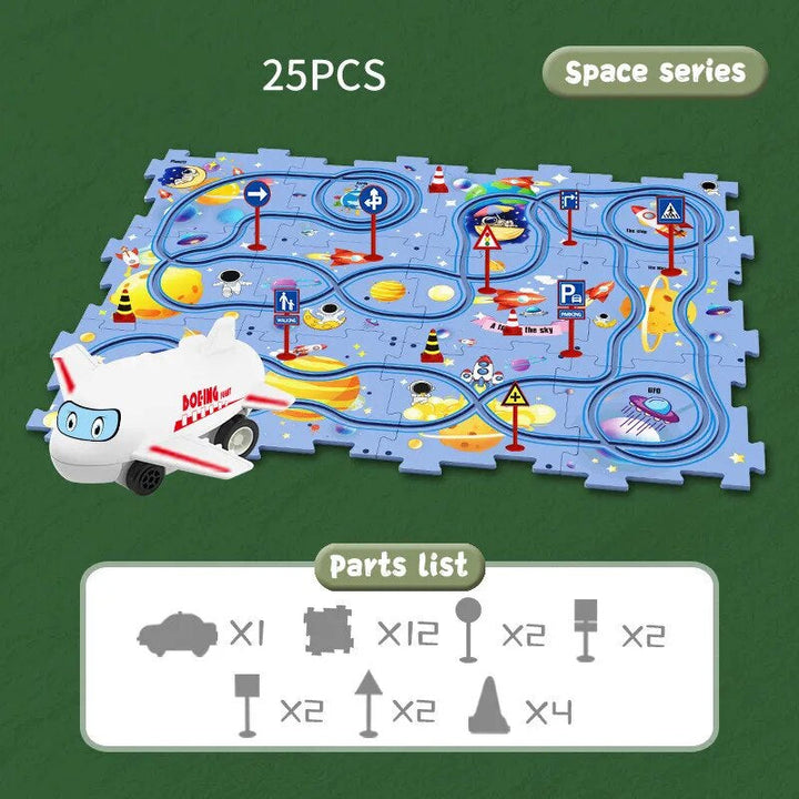 Educational Vehicles Puzzle Set - CleverKids-Space-State of Style