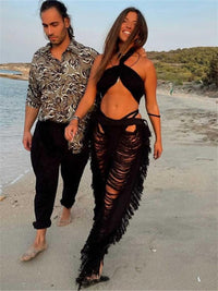 EefjesJeans | Women's Ripped Jeans-Black-S-State of Style