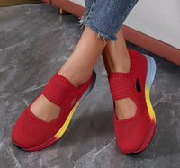 EefjesShoes | Women's Orthopaedic Sneakers-Red-4.5-State of Style