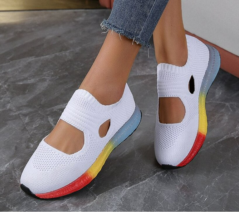 EefjesShoes | Women's Orthopaedic Sneakers-White-4.5-State of Style