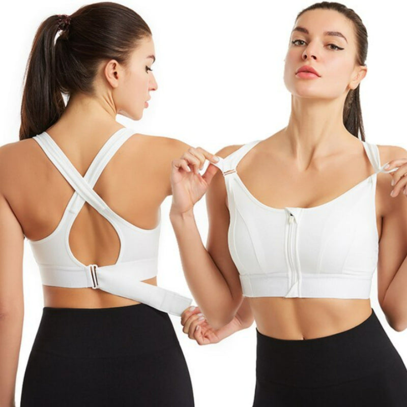 EefkesBra | High-Support Sports Bra-White-S-State of Style