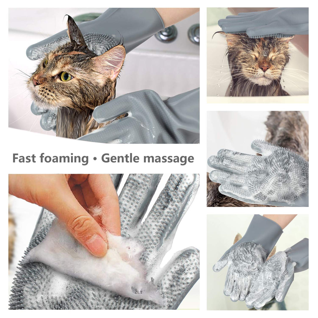 Efficient Pet Grooming Glove - For Tangle-Free Fur!-State of Style