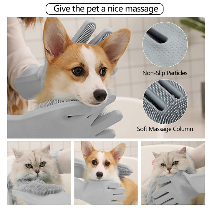 Efficient Pet Grooming Glove - For Tangle-Free Fur!-State of Style