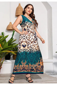 Effortlessly Stylish Urban Boho Beach Maxi Dress for Plus Sizes-Orange-2XL-State of Style