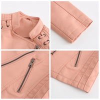 Elani - Trendy Leather Jacket for Women-Black-S-State of Style