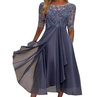 Elastic Summer Dress - Isabel-Purple-S-State of Style