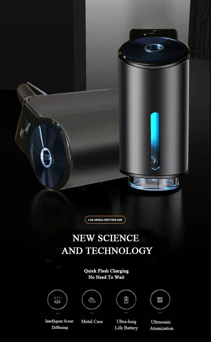 ELECTRIC AROMA DIFFUSER - AIR FRESHENER FOR CAR - USB AIR HUMIDIFIER-With 1 piece cologne-State of Style