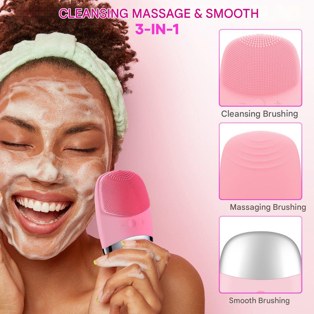 Electric Facial Cleanser – Deep Cleansing for Radiant Skin-Pink-State of Style