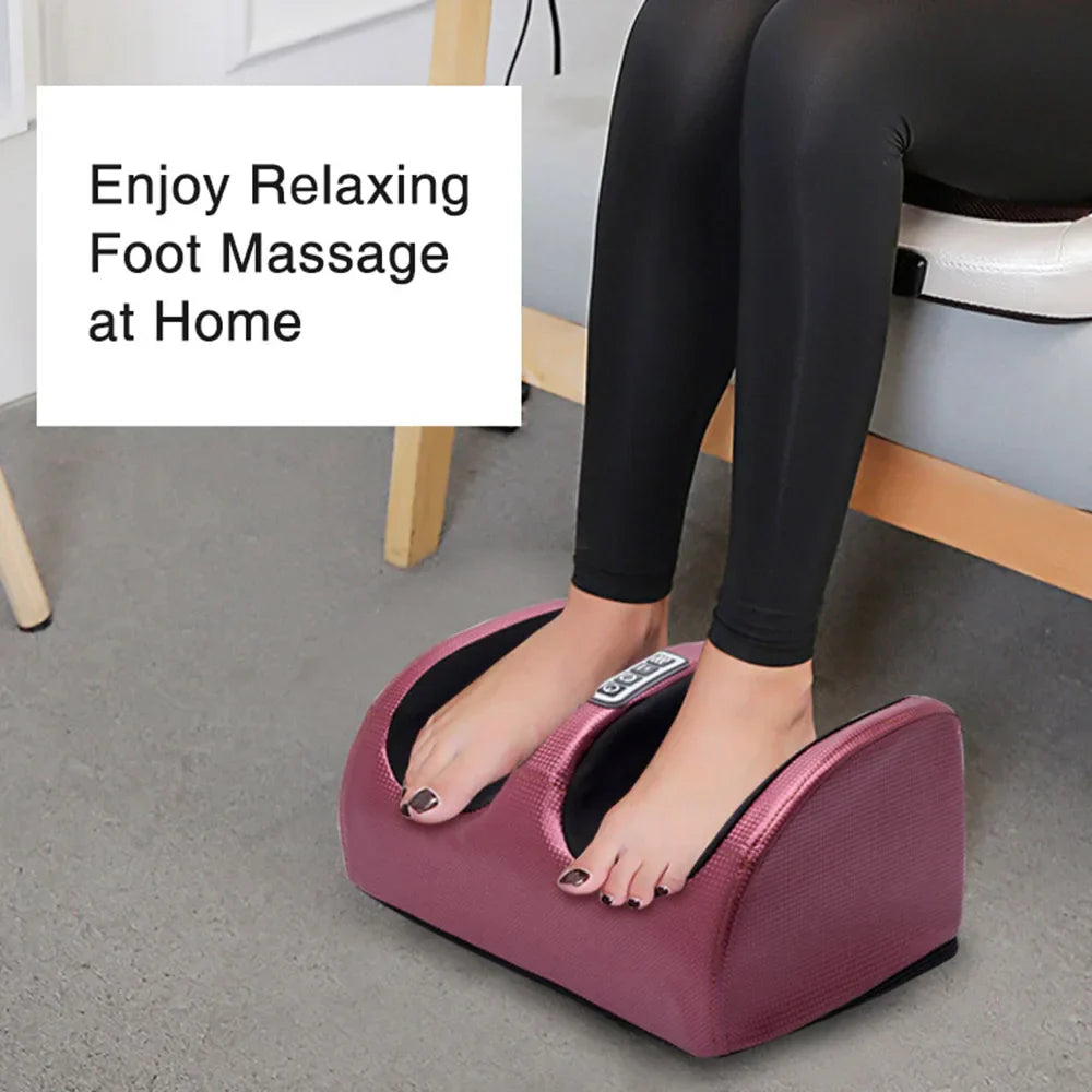 Electric Foot Massager with Heat and Shiatsu Therapy - RelaxFoot-Gold with remote control-State of Style