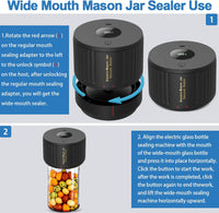 Electric Vacuum Sealer Kit for Mason Jars - SealTight-Black-State of Style