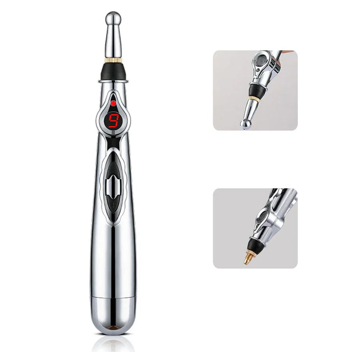 ELECTRONIC ACUPUNCTURE PEN - MERIDIAN ENERGY MASSAGE PEN FOR PAIN RELIEF-2 Heads-State of Style