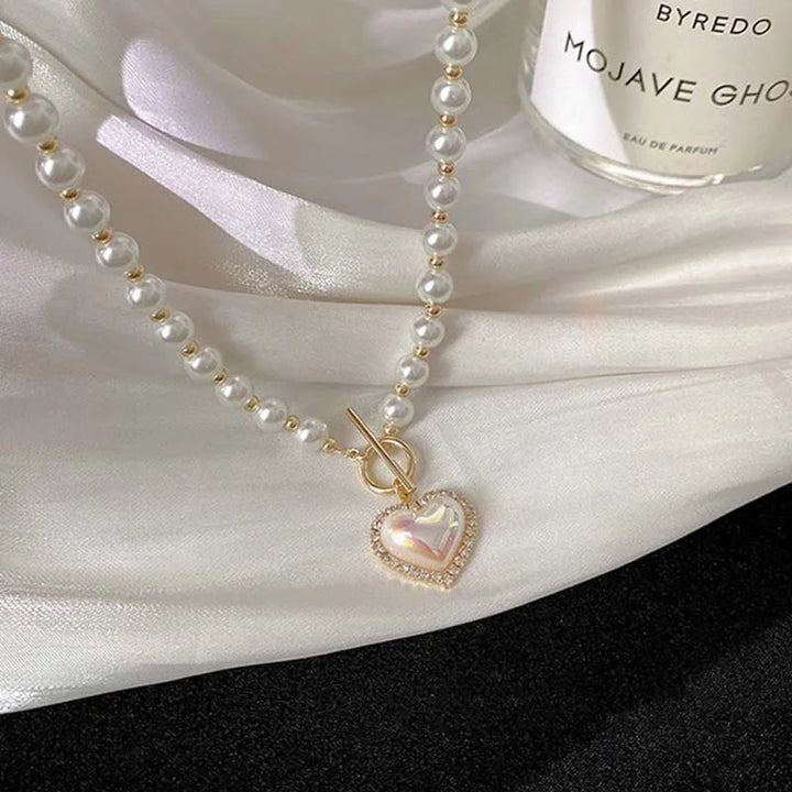 Elegance in Flight Pearl Necklace-State of Style