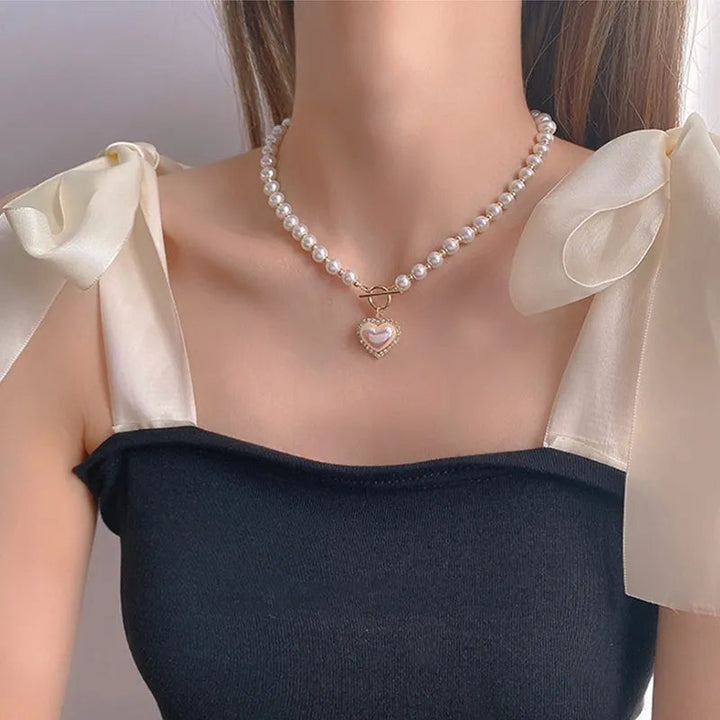 Elegance in Flight Pearl Necklace-State of Style