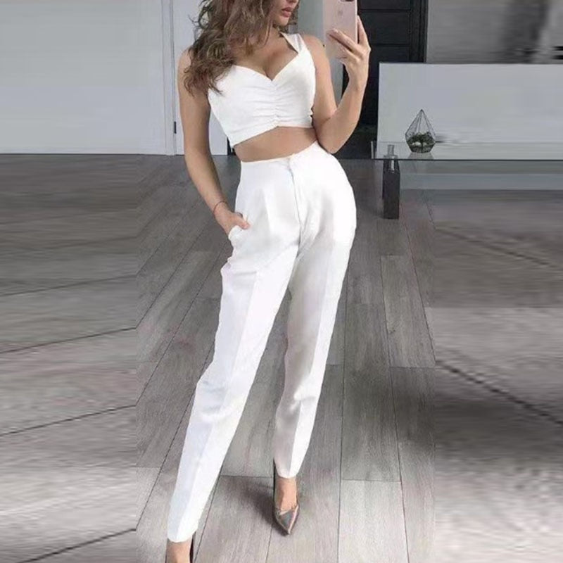 Elegant 3-Piece Blazer Set | Women's Fashion Suit-White-S-State of Style