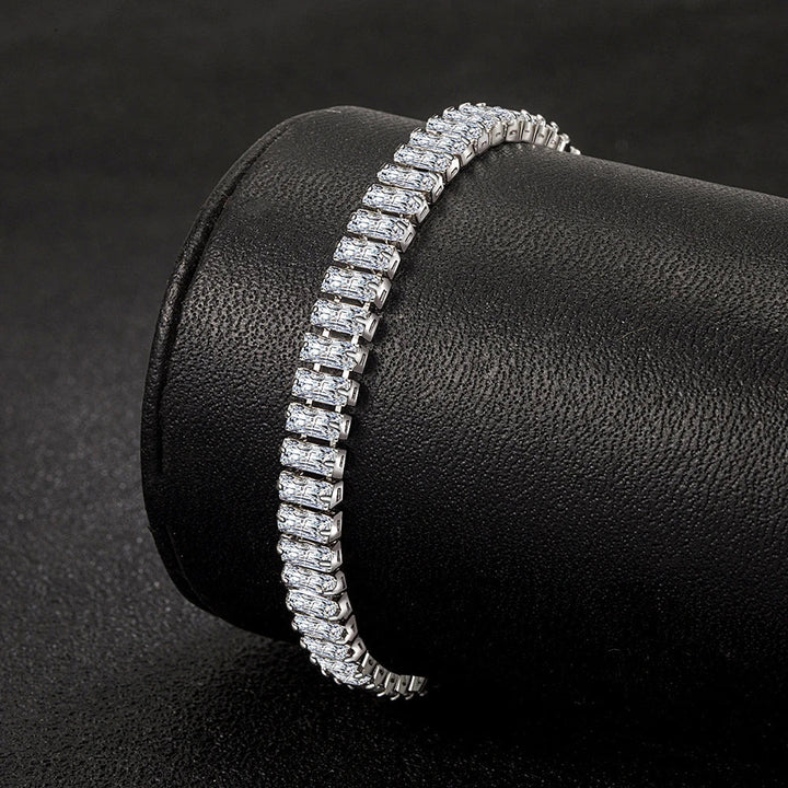 Elegant 925 Silver Bracelet with Crystals-State of Style