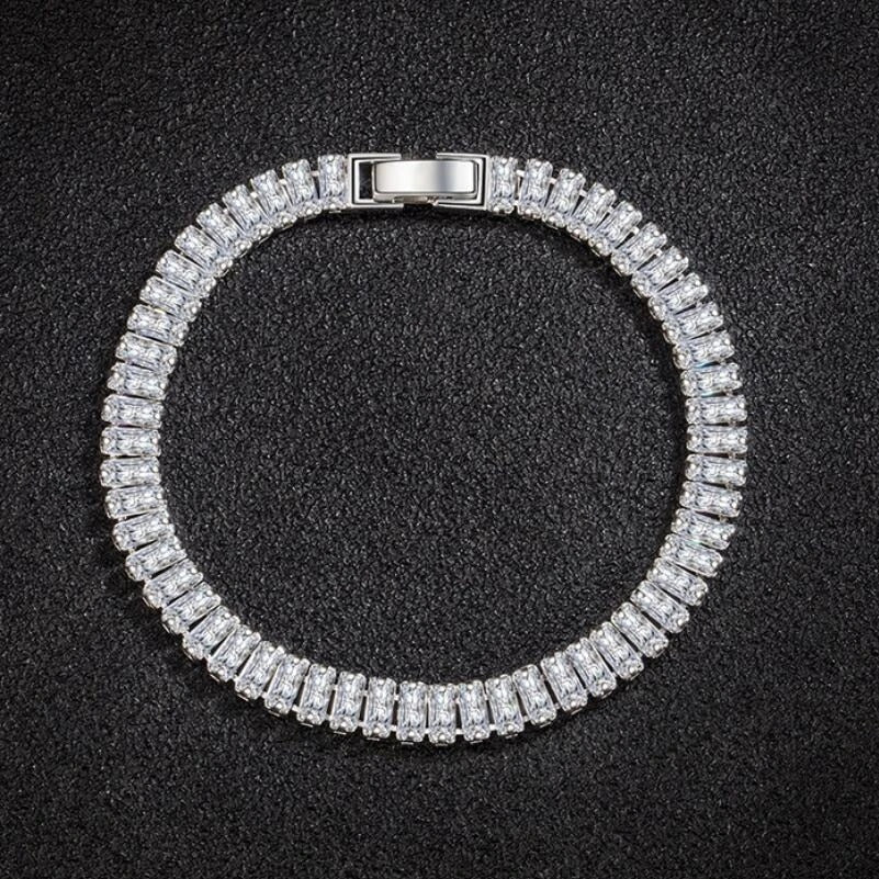 Elegant 925 Silver Bracelet with Crystals-State of Style