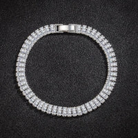Elegant 925 Silver Bracelet with Crystals-State of Style