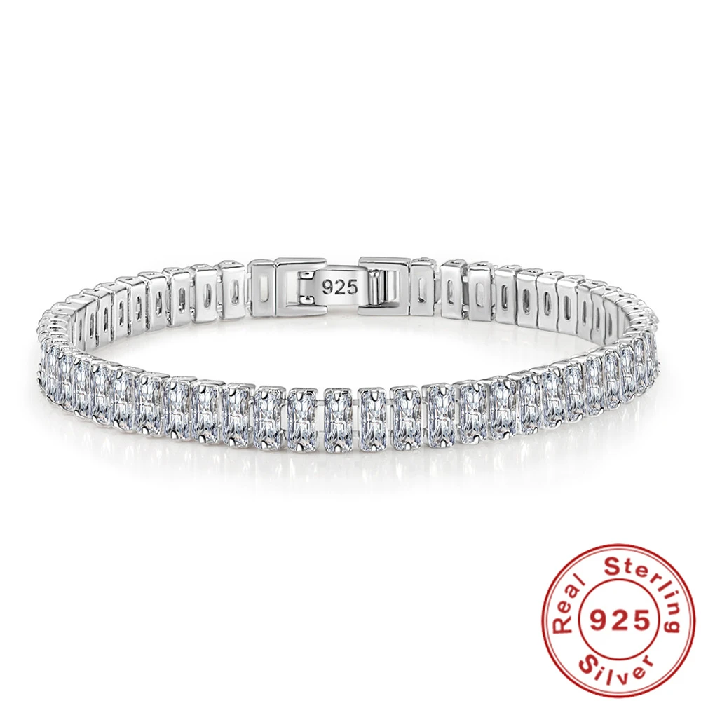 Elegant 925 Silver Bracelet with Crystals-State of Style