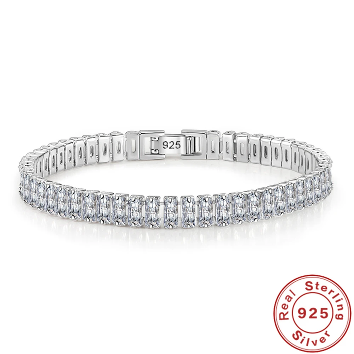 Elegant 925 Silver Bracelet with Crystals-State of Style