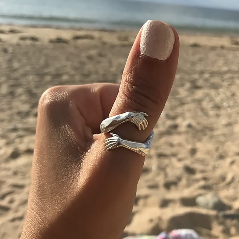 Elegant Adjustable Hand Ring for Women | Statement Fashion Jewellery-Gold-6-State of Style