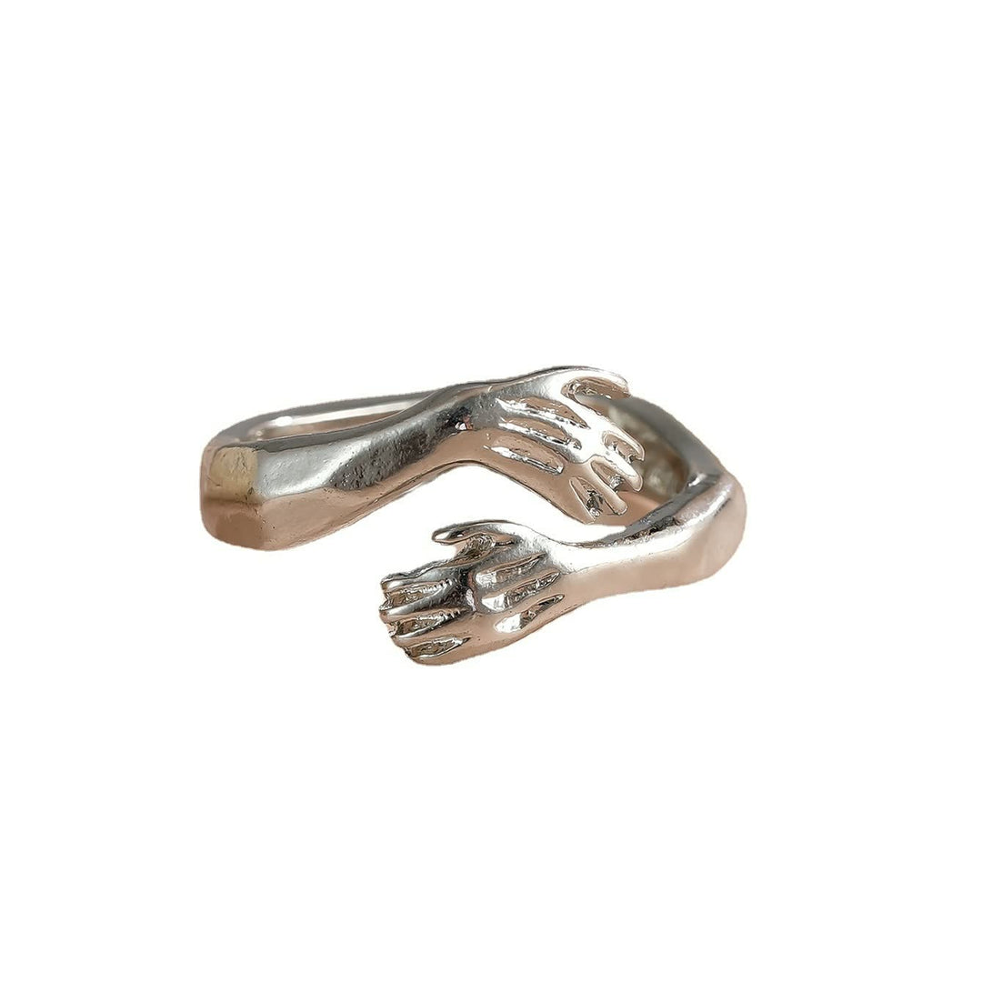 Elegant Adjustable Hand Ring for Women | Statement Fashion Jewellery-Silver-6-State of Style