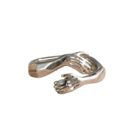 Elegant Adjustable Hand Ring for Women | Statement Fashion Jewellery-Silver-6-State of Style