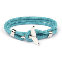 Elegant Anchor Bracelet | Nautical Charm | Adjustable Fit-Fishtail - Black-State of Style