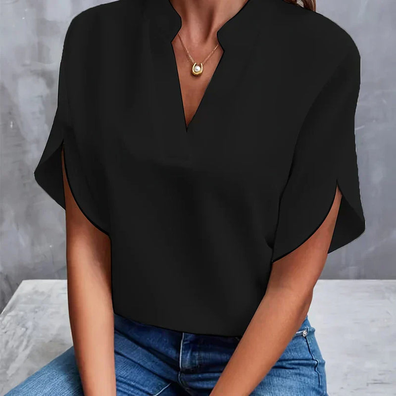 Elegant and Lightweight Ladies' Blouse – Isabella-Black-XS-State of Style