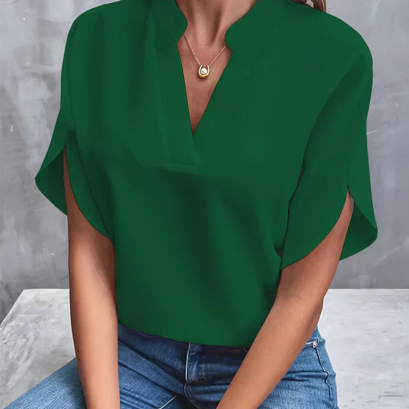 Elegant and Lightweight Ladies' Blouse – Isabella-Green-XS-State of Style