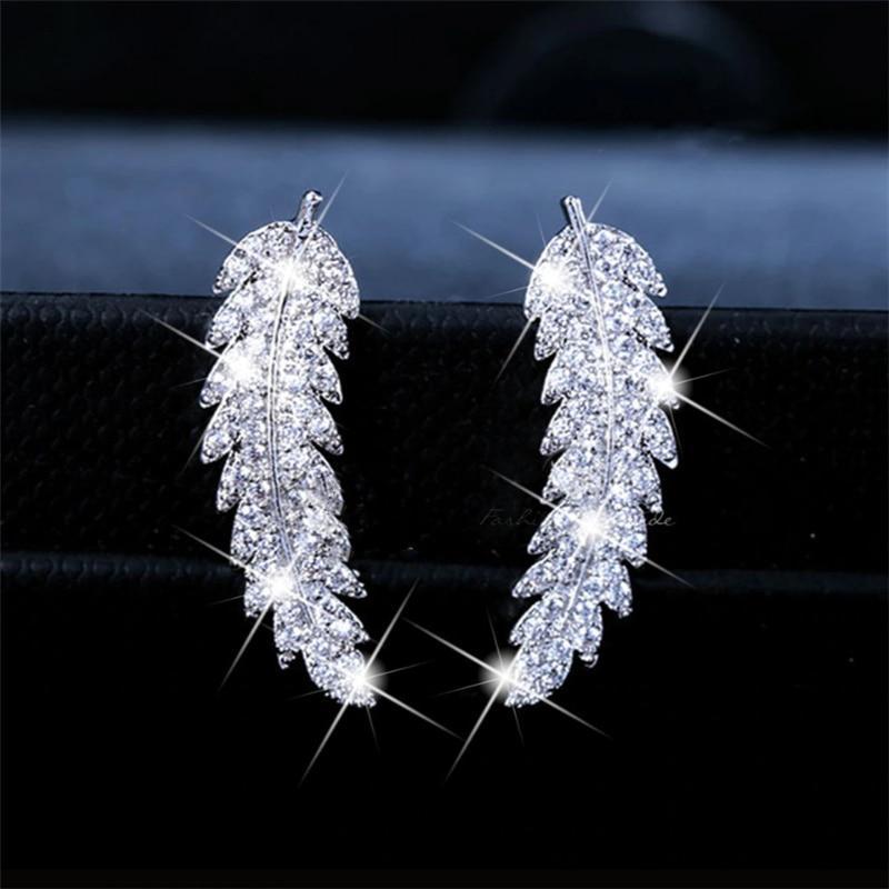Elegant Angel Wing Earrings | Sterling Silver Dangle Jewellery-Gold-State of Style
