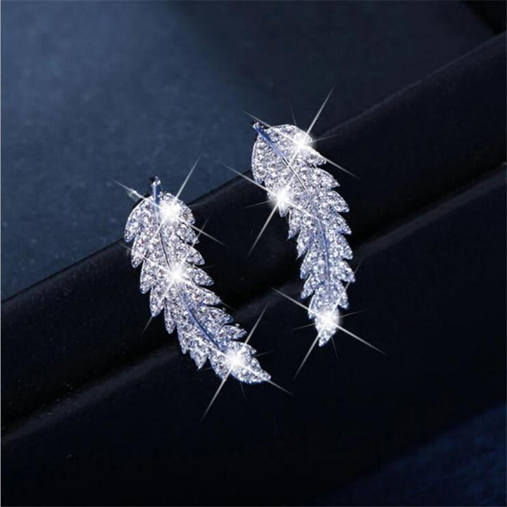 Elegant Angel Wing Earrings | Sterling Silver Dangle Jewellery-Gold-State of Style