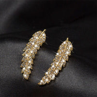 Elegant Angel Wing Earrings | Sterling Silver Dangle Jewellery-Gold-State of Style