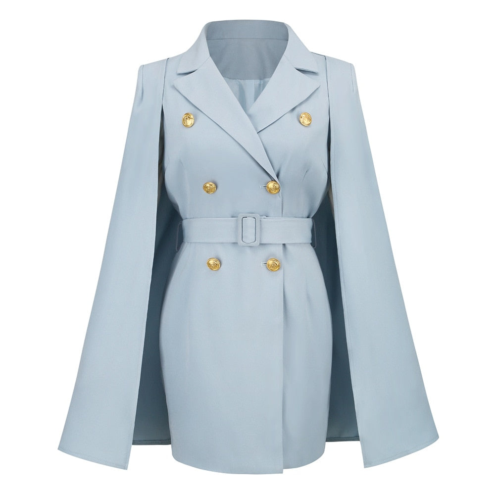 Elegant Blazer Dress for Women | Formal & Stylish-Blue-S-State of Style