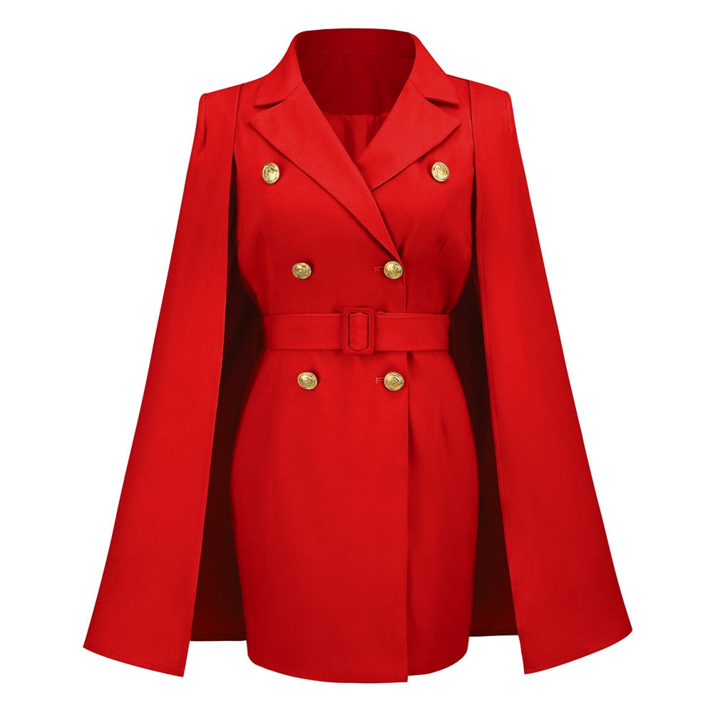 Elegant Blazer Dress for Women | Formal & Stylish-Red-S-State of Style
