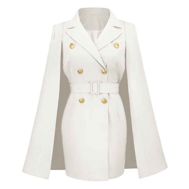 Elegant Blazer Dress for Women | Formal & Stylish-White-S-State of Style