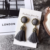 Elegant Brushed Earrings | Women's Jewellery-Grey-State of Style