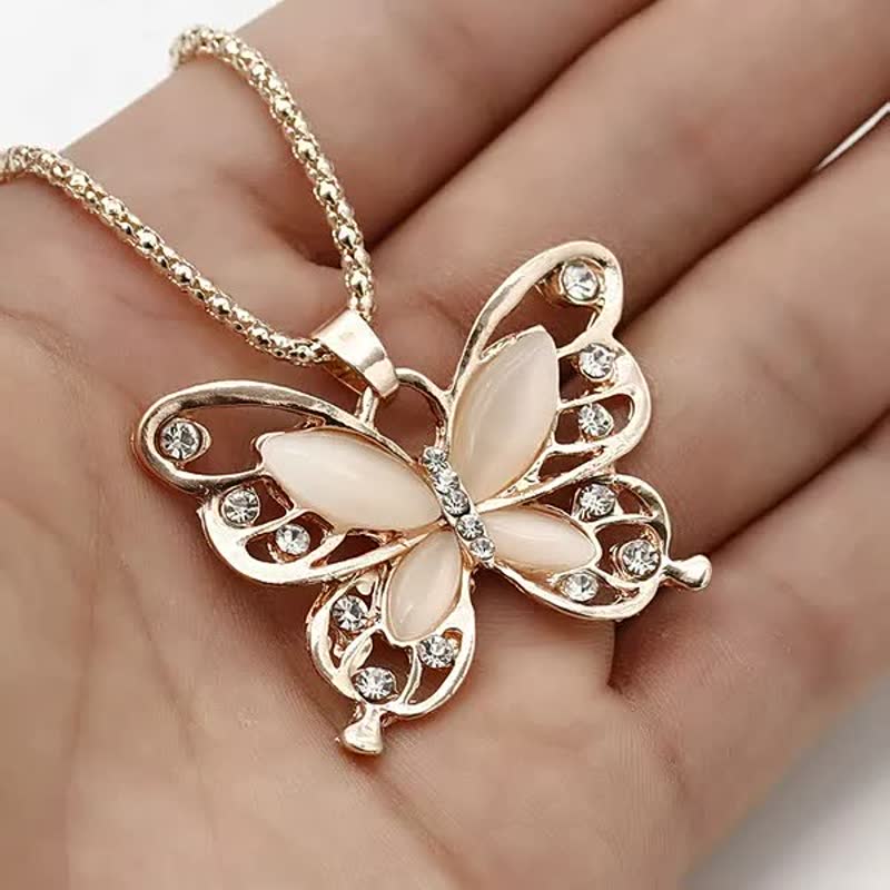 Elegant Butterfly Pendant Necklace for Women-State of Style