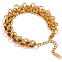 Elegant Charm Bracelet | Silver Plated | Perfect Gift-Gold-plated-State of Style