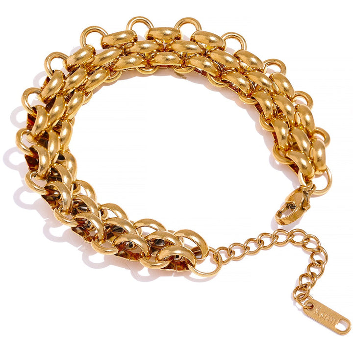 Elegant Charm Bracelet | Silver Plated | Perfect Gift-Gold-plated-State of Style