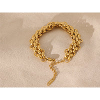 Elegant Charm Bracelet | Silver Plated | Perfect Gift-Gold-plated-State of Style