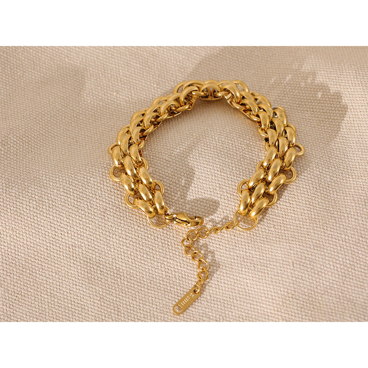 Elegant Charm Bracelet | Silver Plated | Perfect Gift-Gold-plated-State of Style