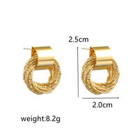 Elegant Circle Stud Earrings | Simple and Stylish-Gold-State of Style