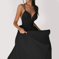 Elegant Classy Dress for Women-Black-S-State of Style